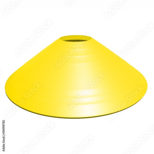 Yellow football soccer cone isolated Stock Illustration Adobe Stock