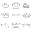 basic Crown icons design