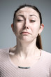© master1305 - The crying woman with tears on face closeup