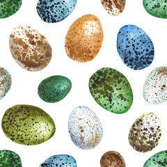 Wall Mural - Seamless pattern with Easter eggs