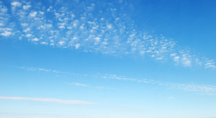 clouds in blue sky