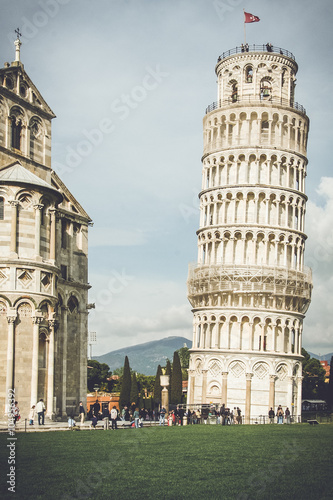 Zdjęcie XXL Katedra i krzywa wieża w Pizie w Włoszech