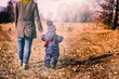 © milosz_g - Happy caucasian child playing outdoor - walking with his mother