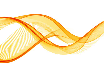 Aufkleber - Abstract color wave design element