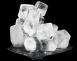 Cubes of defrost ice