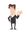 © sundatoon - Businessman gesturing ok