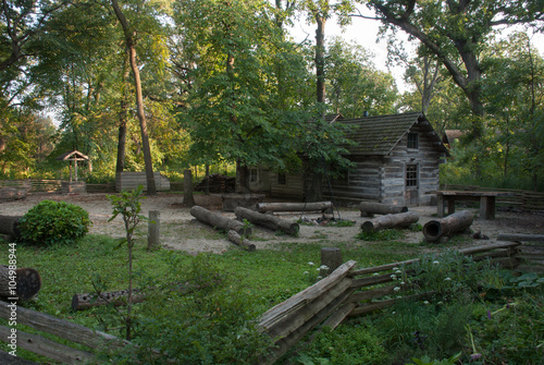 Fotomural Home of the first American settlers