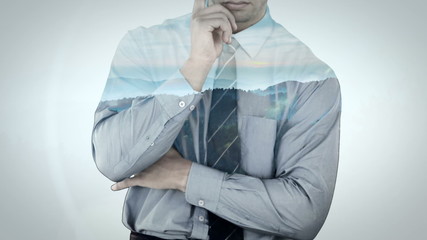 Poster - Animation of businessman
