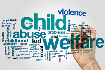 Poster - Child welfare word cloud