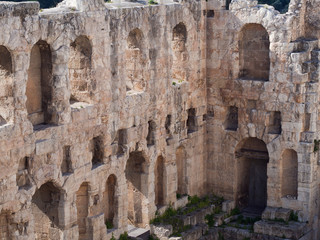 Herodion ancient theater in Athens,Greece