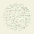 © Anna Frajtova - Transport Icons Background