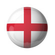 England flag, glassy ball