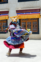 Cham Dance in Lamayuru Gompa in Ladakh, North India