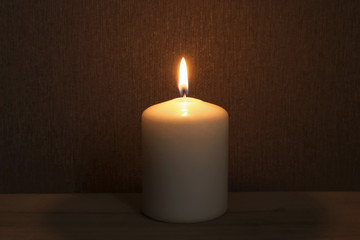 Sticker - Single burinig candle