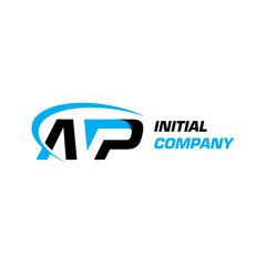 initial letter logo AVP 