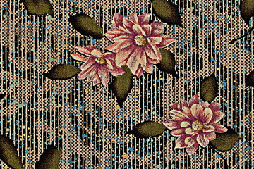 Poster - Design of canvas texture for pattern and background
