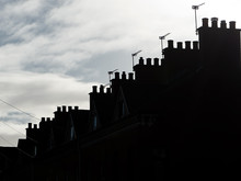 Silouette Of Roof And Chimneys In Belfast