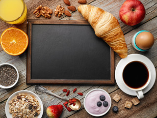 Wall Mural - healthy breakfast ingredients