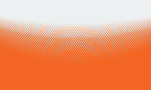 Vector Abstract Orange Background With Halftone Grunge Dot Style 