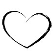 black heart drawing love valentine
