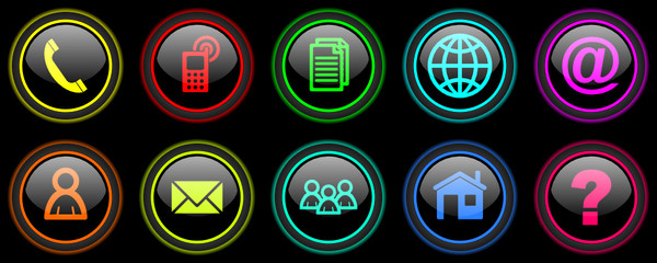 Aufkleber - vector icons set