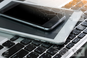 Poster - Laptop, mobile and tablet