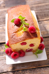 Poster - raspberry cake