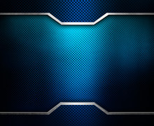 Blue Metal Design Background