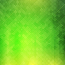 Green Checkered Background. Vector Illustration