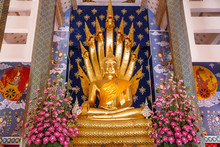 Nakprok Buddha In The Church Of Wat Phra That Cho Hae,northern,thailand.