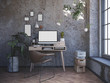 © ilito - Stylish workspace with computer on home or studio
