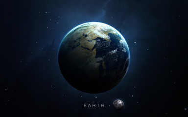 Wall Mural - earth - high resolution 3d images presents planets of the solar system. this image elements furnishe