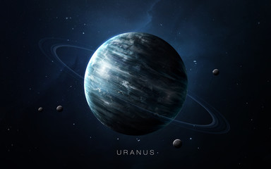 Wall Mural - uranus - high resolution 3d images presents planets of the solar system. this image elements furnish