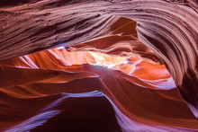 Antelope Canyon In The Navajo Reservation Near Page, Arizona, USA.