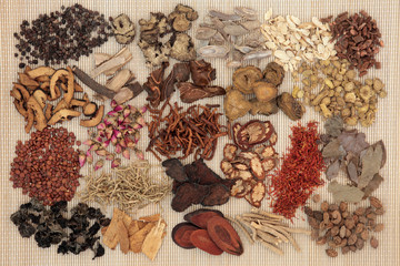 Canvas Print - Traditional Chinese Herbal Medicine