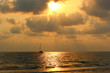 Sunset on the ocean. Sunset on the Indian Ocean