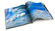 isolated image of magazine with a sky close-up