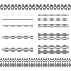 Poster - Design elements - curly line set