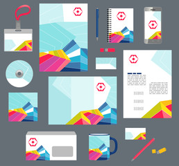 Wall Mural - corporate style business templates. set of modern stationary