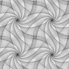 Poster - Monochrome seamless fractal veil design pattern