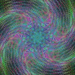 Poster - abstract shiny colorful fractal design background