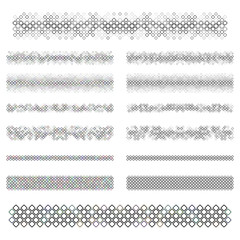 Poster - Design elements - grey divider line set