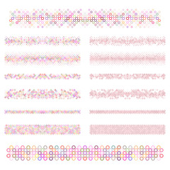 Poster - Graphic design elements - circle design line set