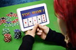 poker player in online casino