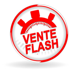 Wall Mural - vente flash sur bouton web rouge