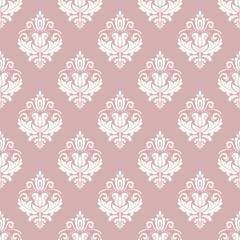 Wall Mural - Oriental classic white ornament. Seamless abstract pattern