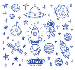 Wall Mural - vector doodle spase set