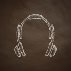 Poster - headphones icon