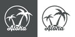 Icono plano Aloha #1