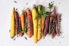 Colorful Raw Carrots